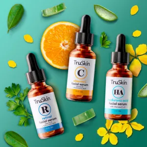 Age Defying 3-Pack Bundle - Vitamin C Serum, Retinol Serum and Hyaluronic Acid