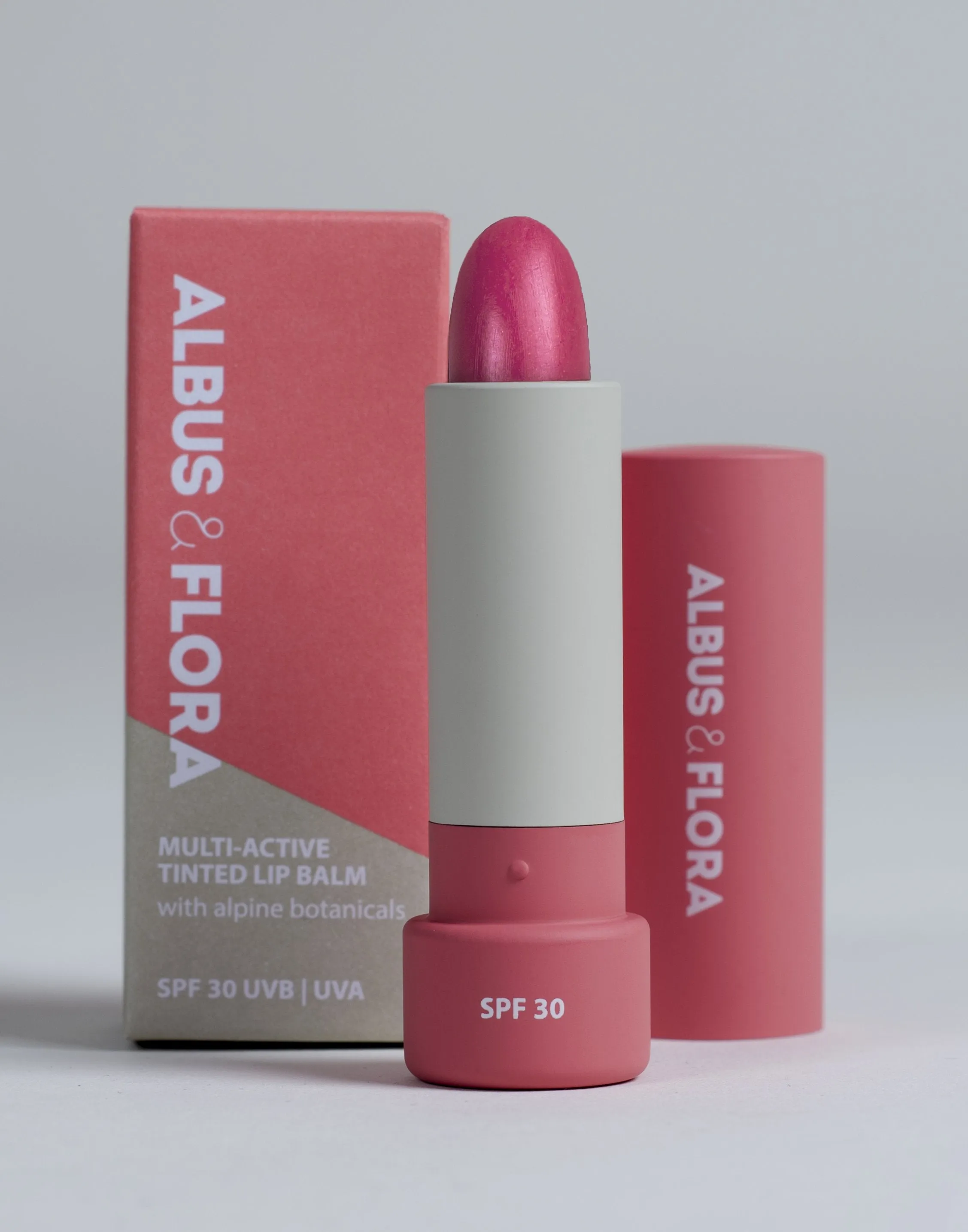 Albus & Flora Sheer Lip Balm in Mountain Rose