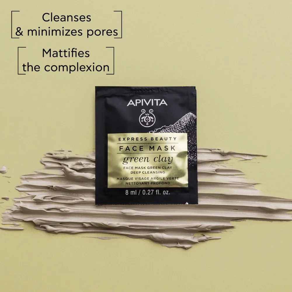 Apivita Express Face Mask Green Clay 2X8ml