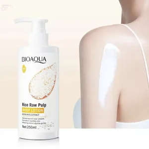 BIOAQUA White Rice Body Lotion skincare Exfoliating Moisturizing Nourishing Brightening Body Creams Skin Care Exfoliator