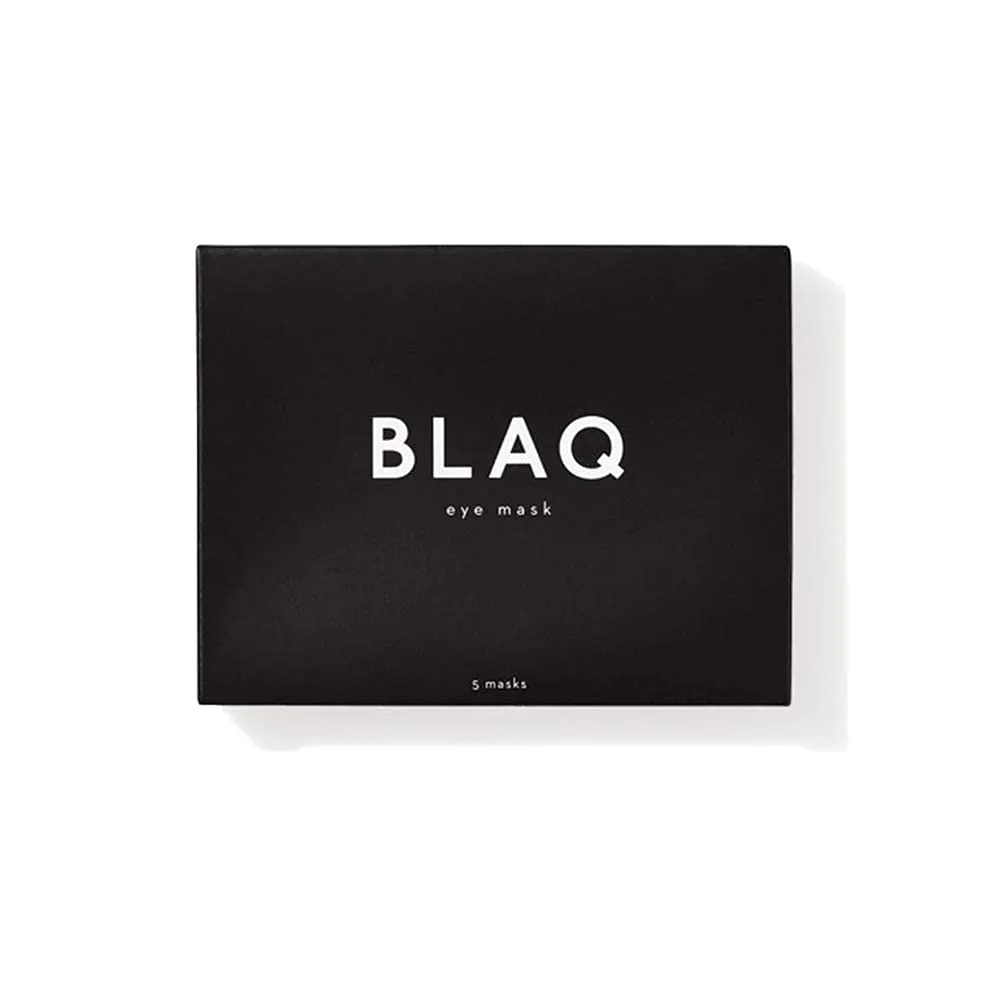 BLAQ Activated Charcoal Under Eye Mask with HydroGel |Natural Hydrating & Anti-Wrinkle Eye Patches with Hyaluronic Acid |Reduce Puffy Eyes & Remove Dark Circles - 5 Count