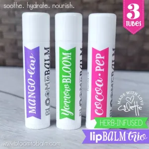 FREE GIFT | Herb-Infused LIP BALM {TRIO}