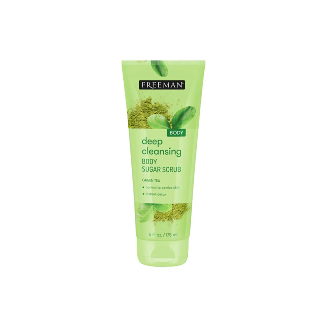 Freeman Tube Deep Cleansing Green Tea Body Sugar Scrub