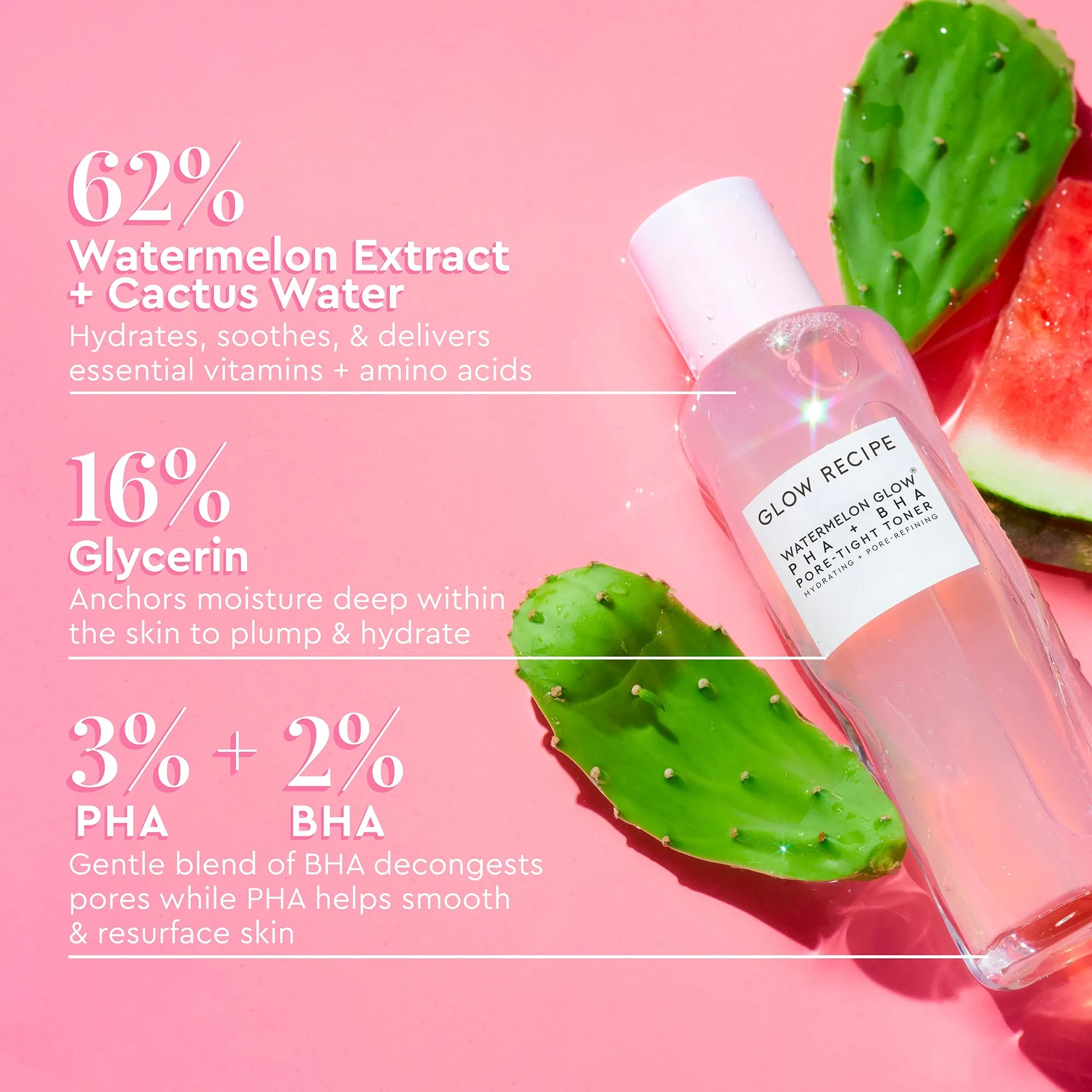 Glow Recipe Watermelon Glow PHA   BHA Pore-Tight Toner- 150ml