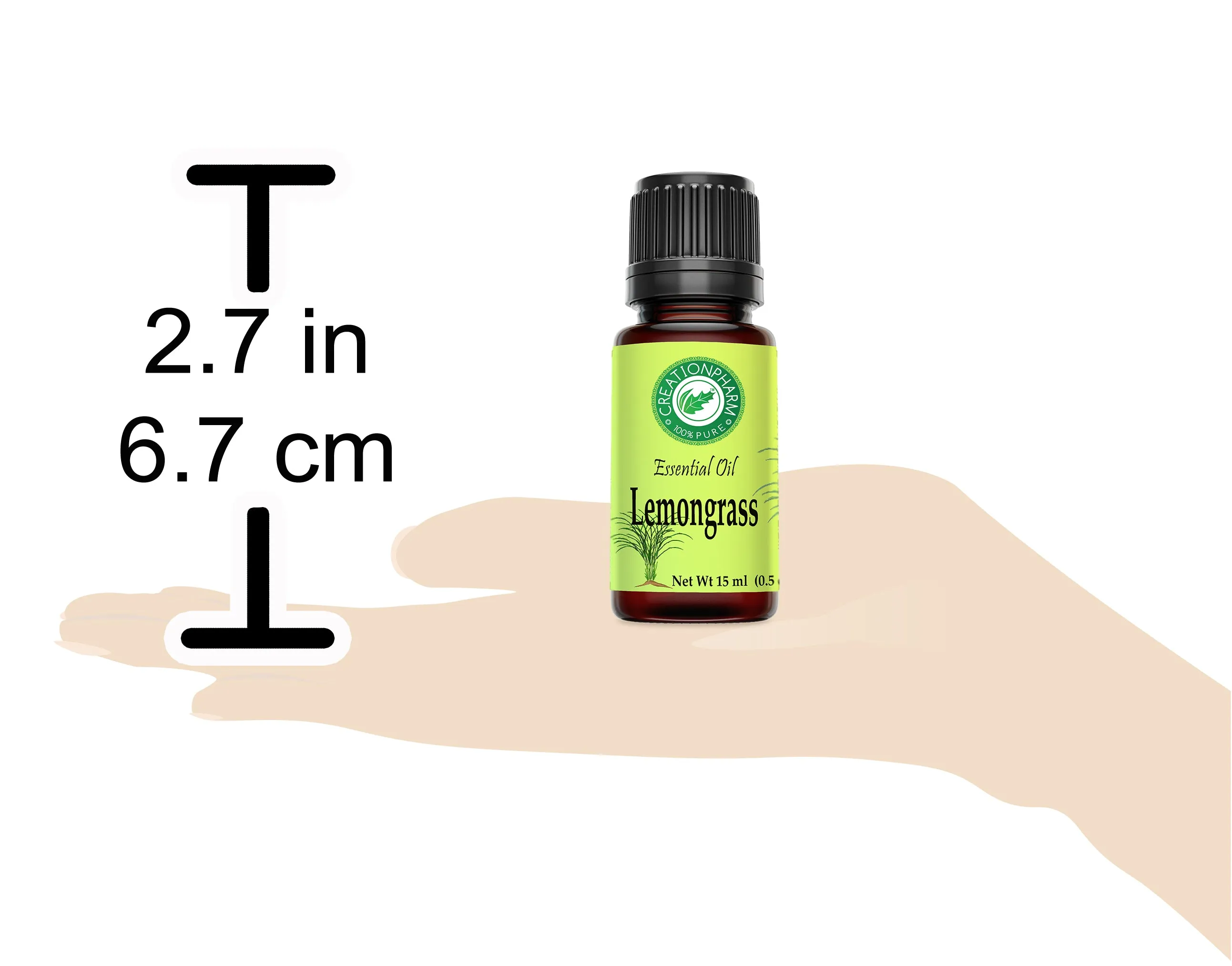 Lemongrass Essential Oil - 100% Pure - Aceite La hierba de limon -  Diffuser & Aromatherapy