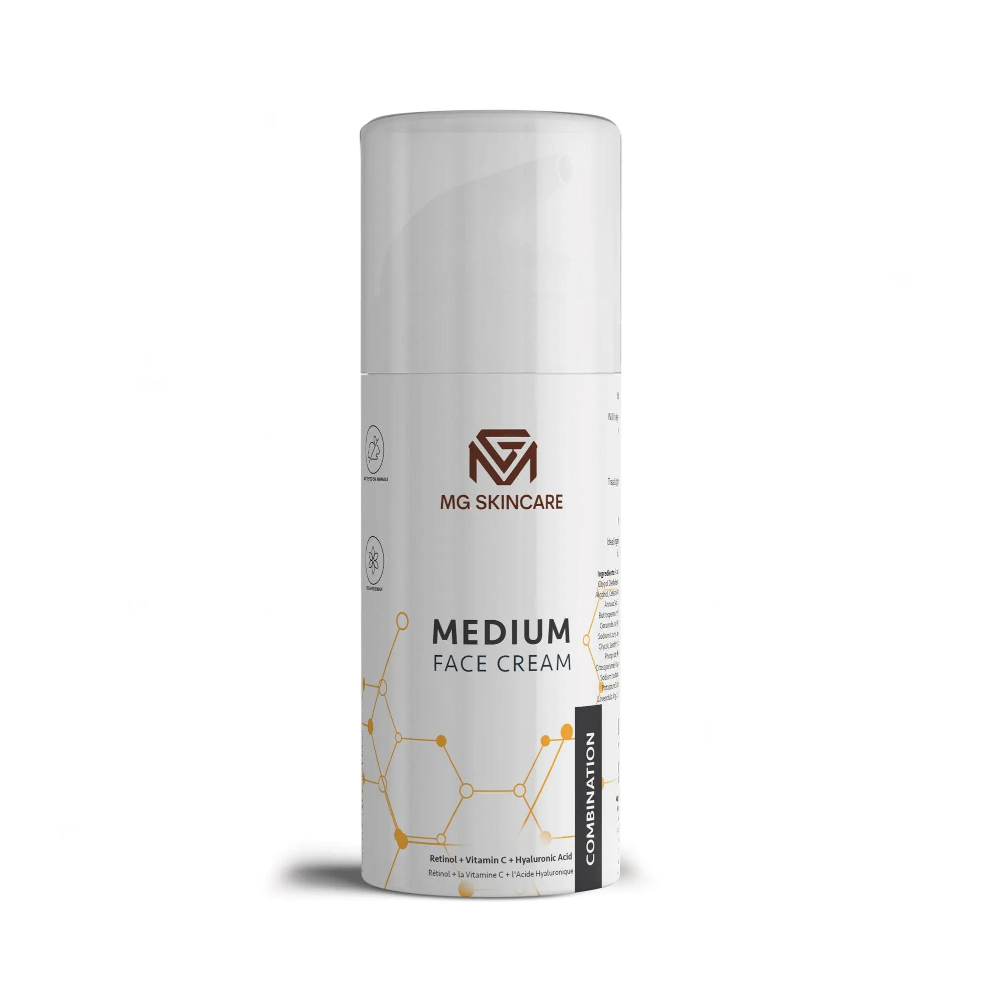 Medium Face Cream with Retinol - Vita C & Hyaluronic Acid