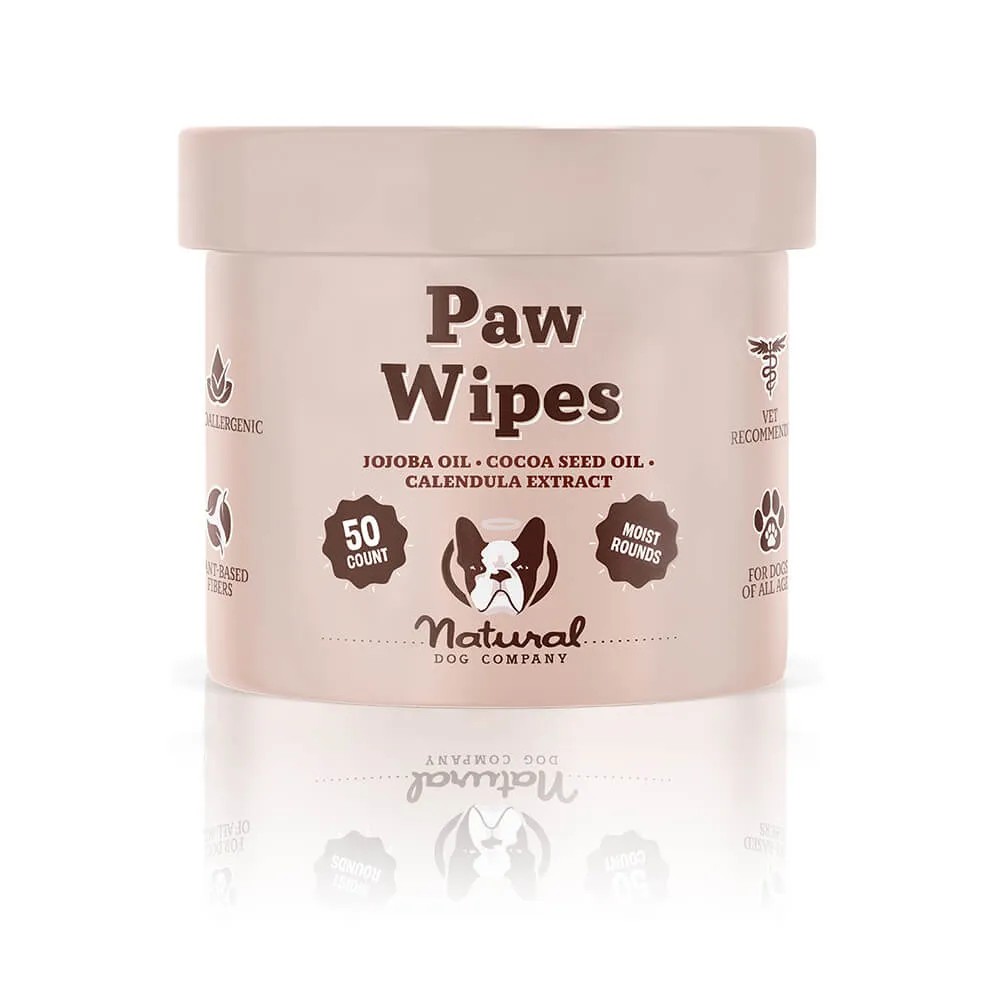 Natural Dog Company Paw Soother Wipes