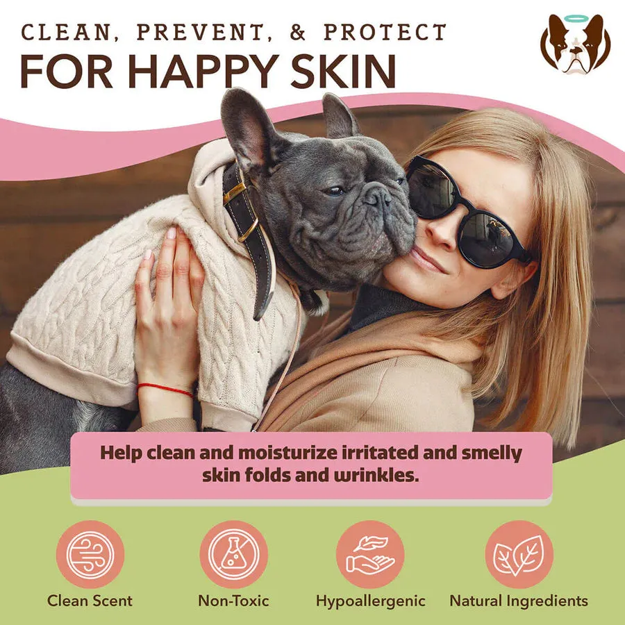 Natural Dog Company Wrinkle Balm Wipes -Holistic Dog Balm