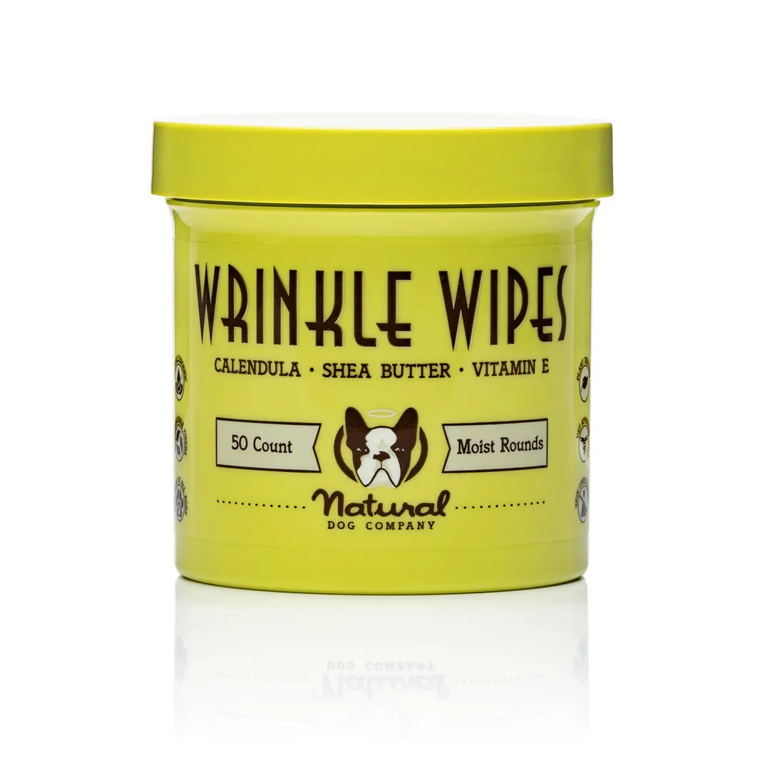 Natural Dog Company Wrinkle Balm Wipes -Holistic Dog Balm