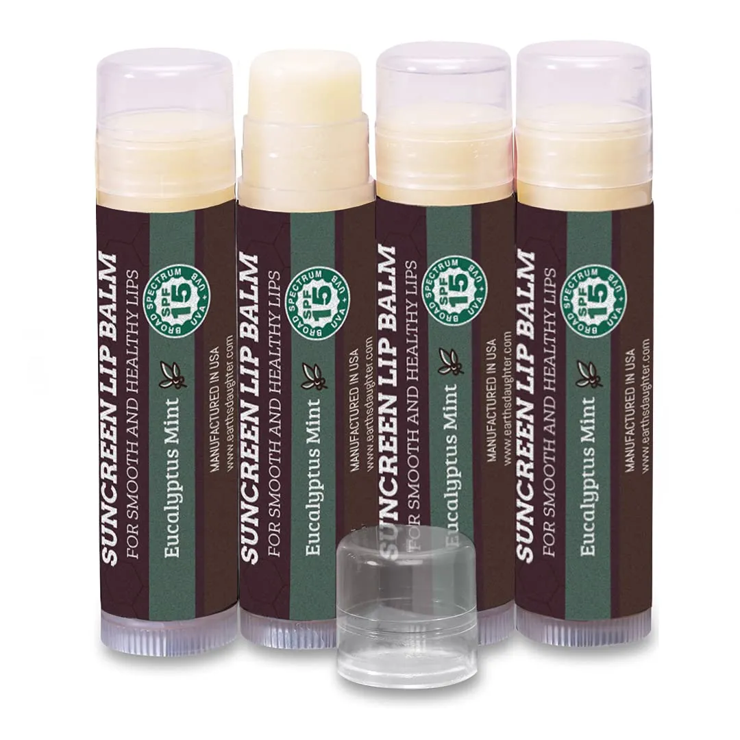 Organic Lip Balm - Best Lip Repair Chapstick for Dry Cracked Lips - Moisturizing Lip Care For Kids And Adults