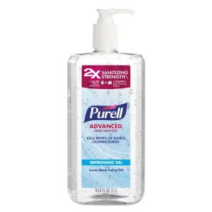 Purell Advanced Hand Sanitizer Refreshing Gel, Clean Scent, 1 L Pump Bottle - GOJ308004CMREA