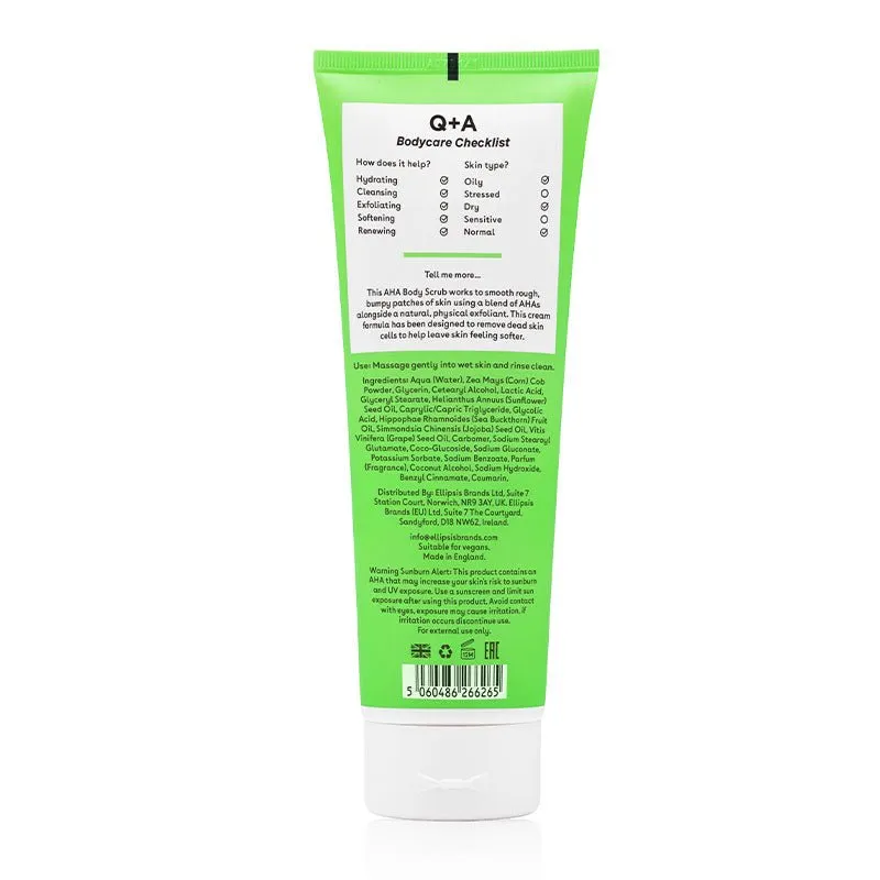 Q A AHA Exfoliator Body Scrub