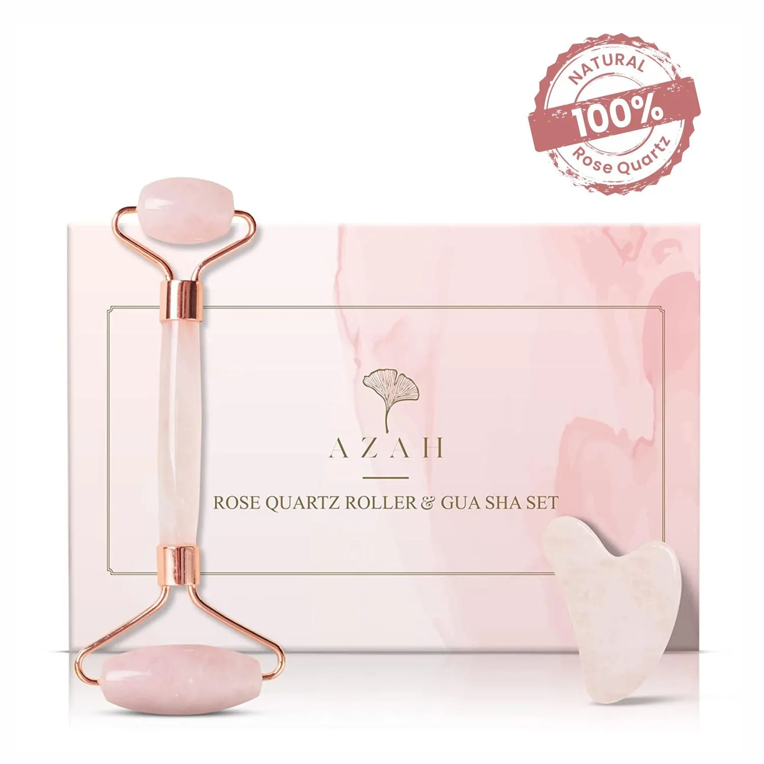 Quartz Roller and Gua Sha Set