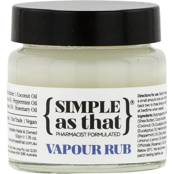 Simple As That Vapour Rub