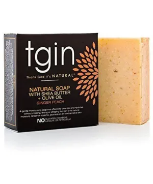 TGIN  Natural Soap With Shea Butter Olive Oil And Ginger Peach