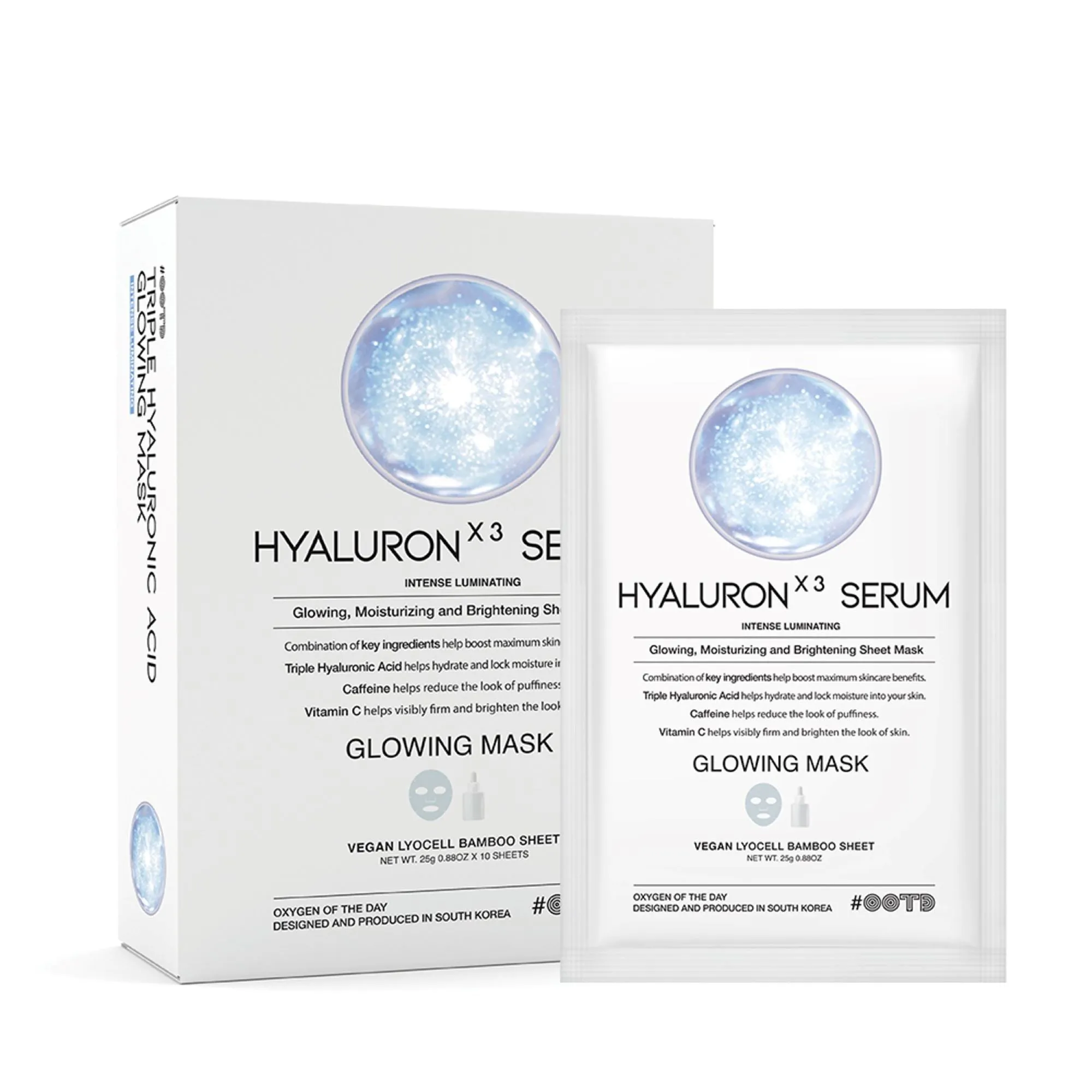 Triple Hyaluron Acid Serum Glowing Mask 10sheet