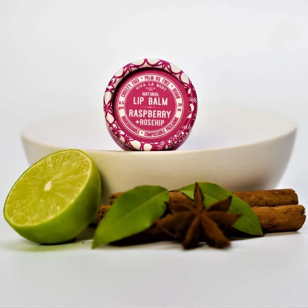 Viva La Body Vegan Lip Balm - Raspberry & Rosehip